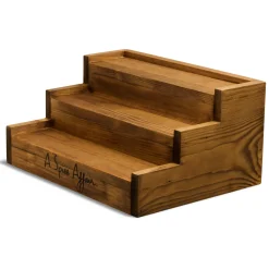 A SPICE AFFAIR'S COUNTERTOP WOOD RACK (12 JARS)