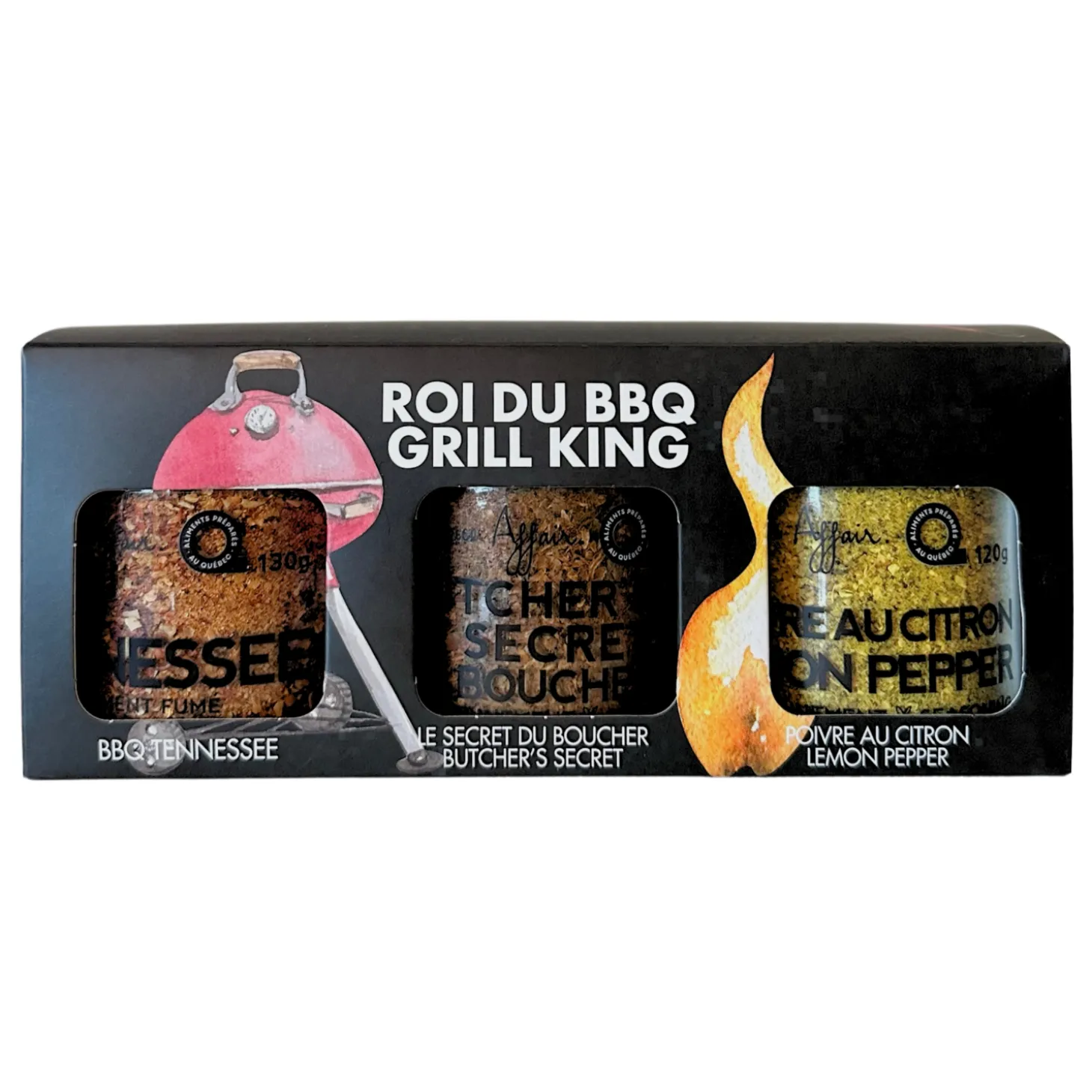 GRILL KING BBQ 3-PACK SPICE SET (370 G)