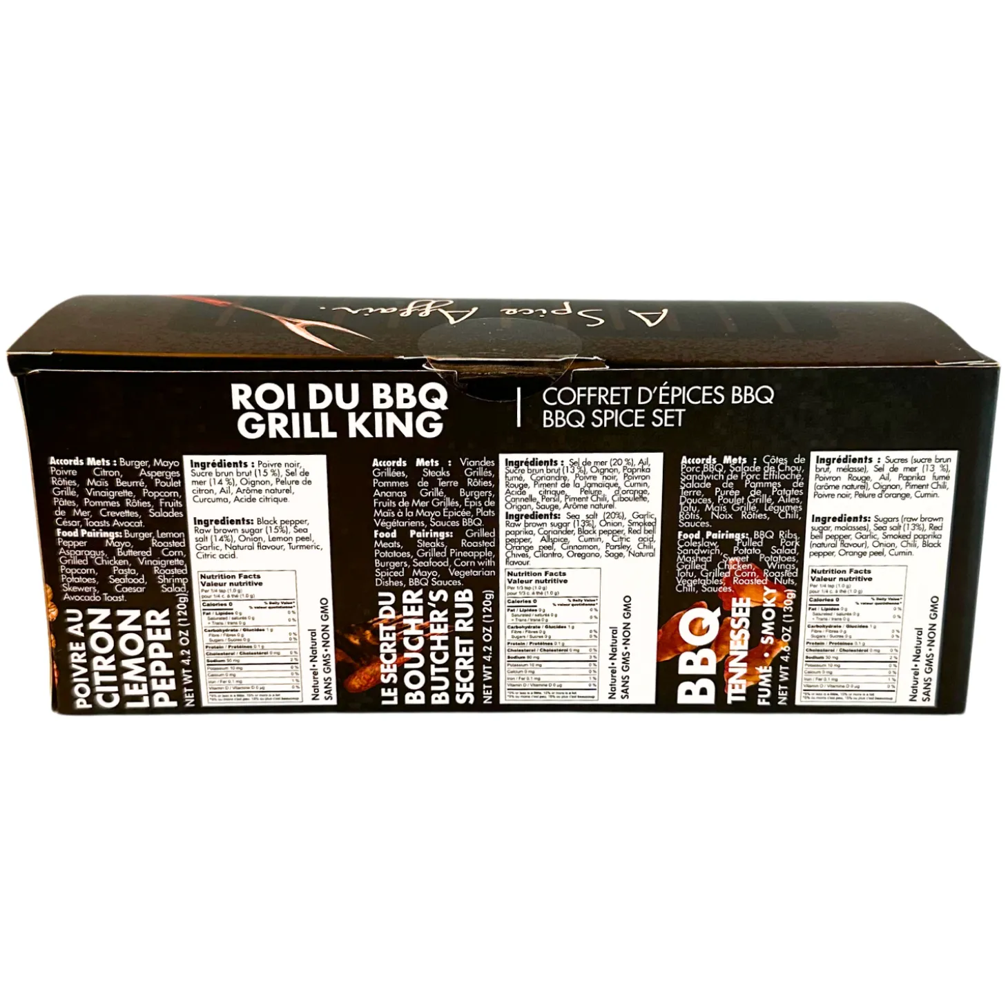 GRILL KING BBQ 3-PACK SPICE SET (370 G)