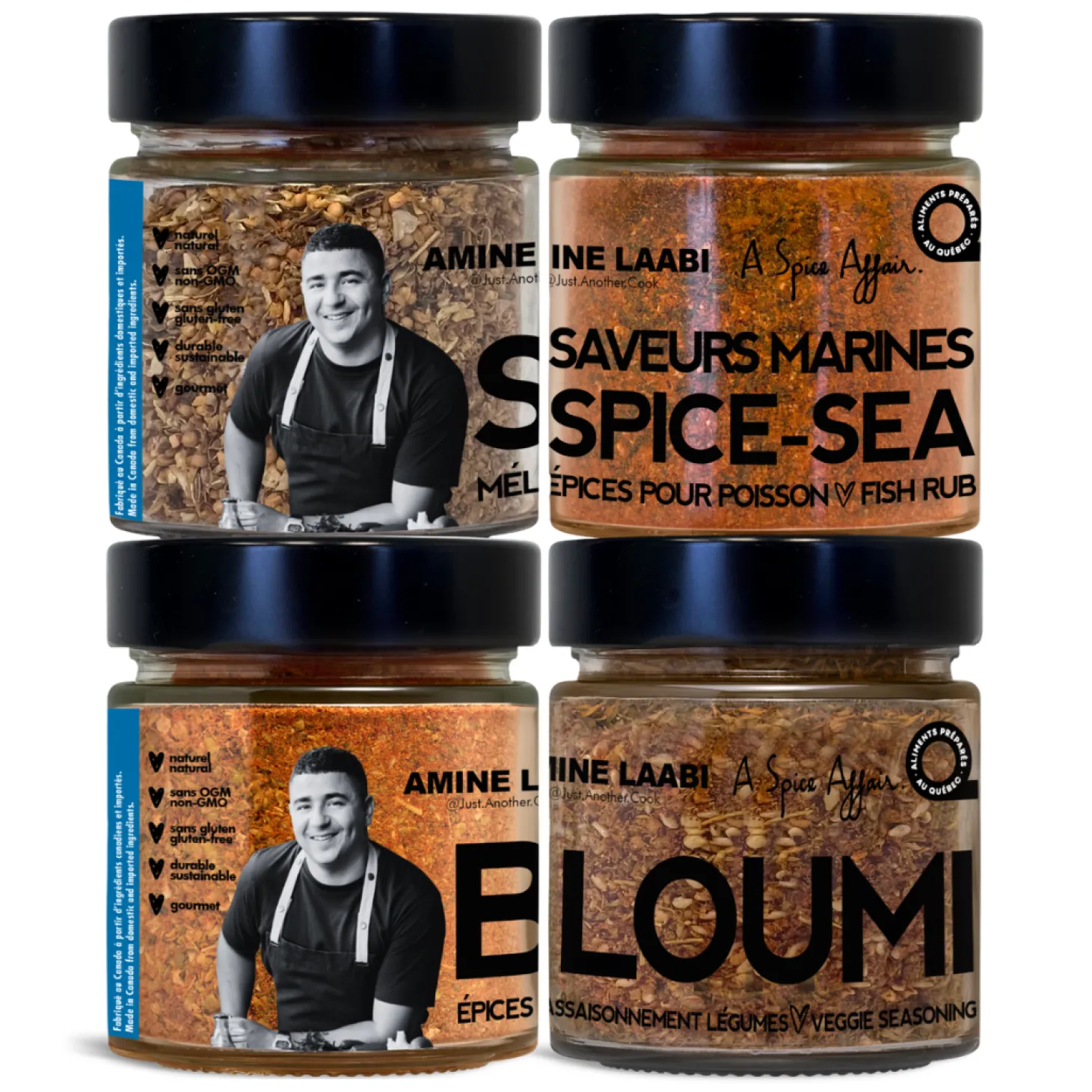 LE CHEF 4-PACK BY AMINE LAABI SPICE SET